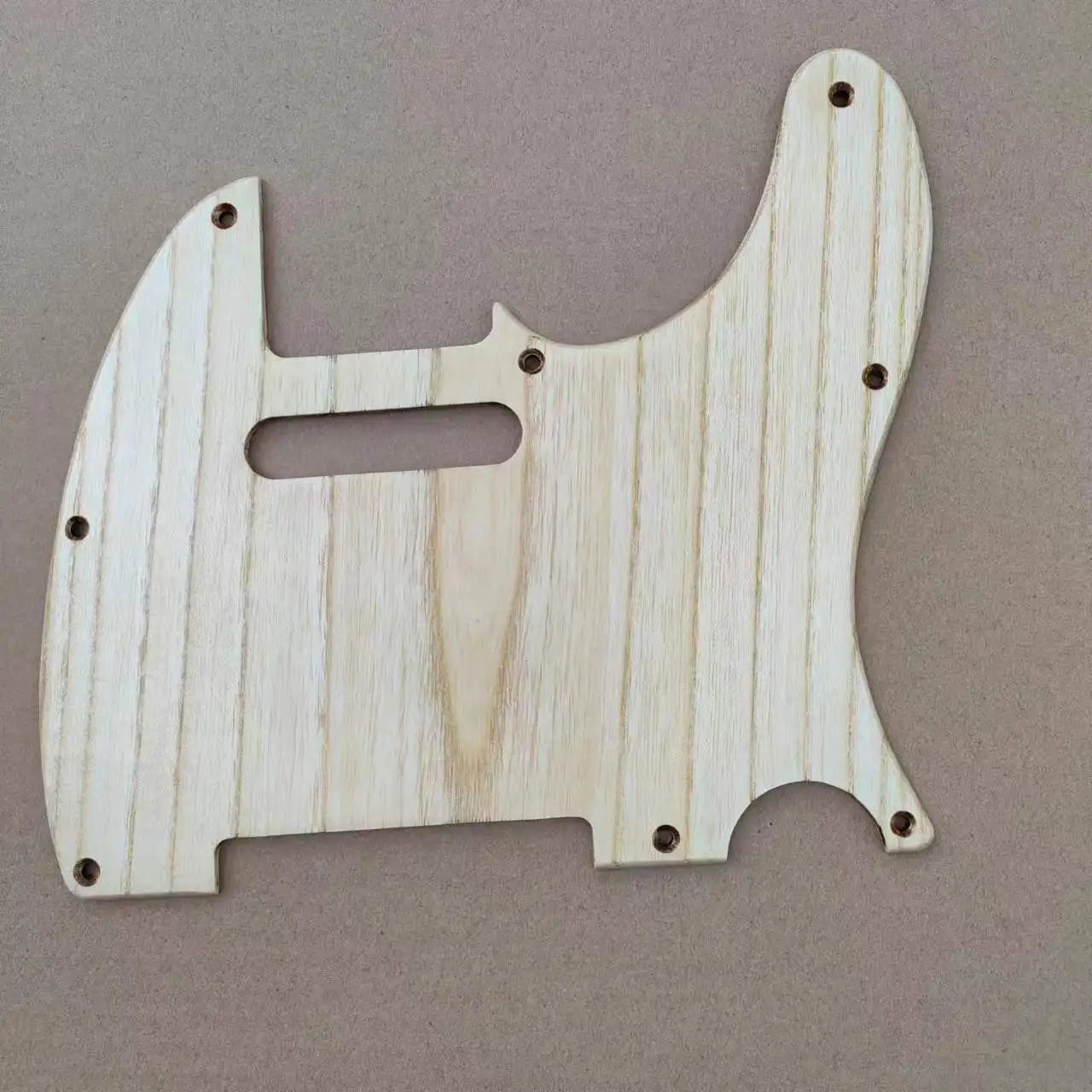 Clear wood color Telecaster Guitar pickguard/ Pick Guard, Solid wood Made, 8 Holes