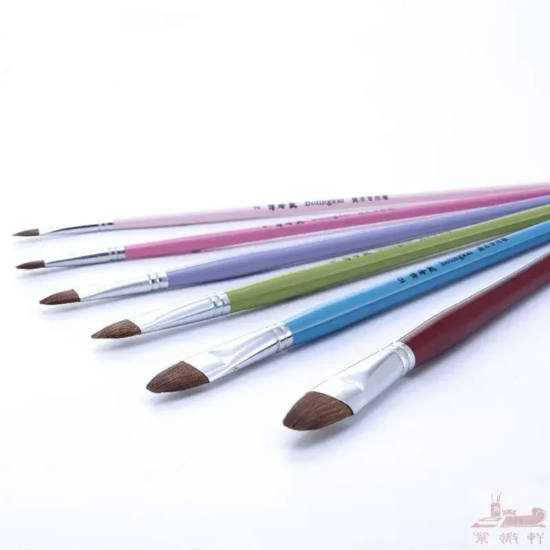 6 branch color pen head high-grade  weasel hair brush Gouache Painting Pen art supplies artist oil painting brushes pen