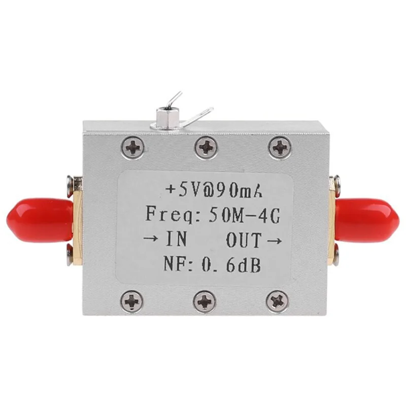 เครื่องขยายสัญญาณ RF มีเสียงรบกวนต่ำแผงโมดูลวิทยุ LNA 50M-4GHz NF = 0.6DB