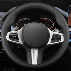 Custom Steering Wheel Braid Cover Genuine Leather 100% Fit For BMW M Sport G20 G30 G31 G32 G21 X3 G01 G02 X4 G05 X5 G14 G15 G16