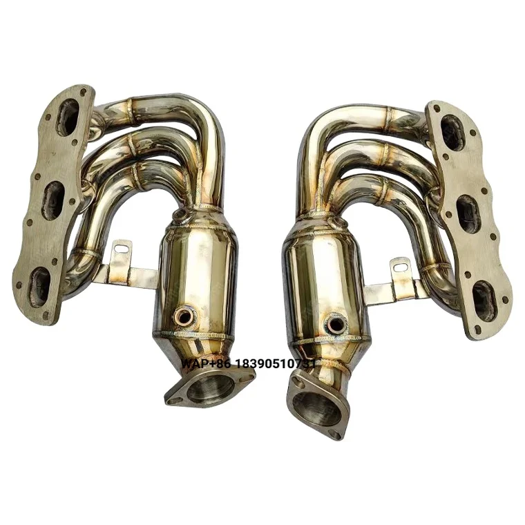 Stainless Steel Racing Exhaust Header for  911 Carrera, S, GTS 991.1 3.4 Liter & 3.8 Liter 2012-16