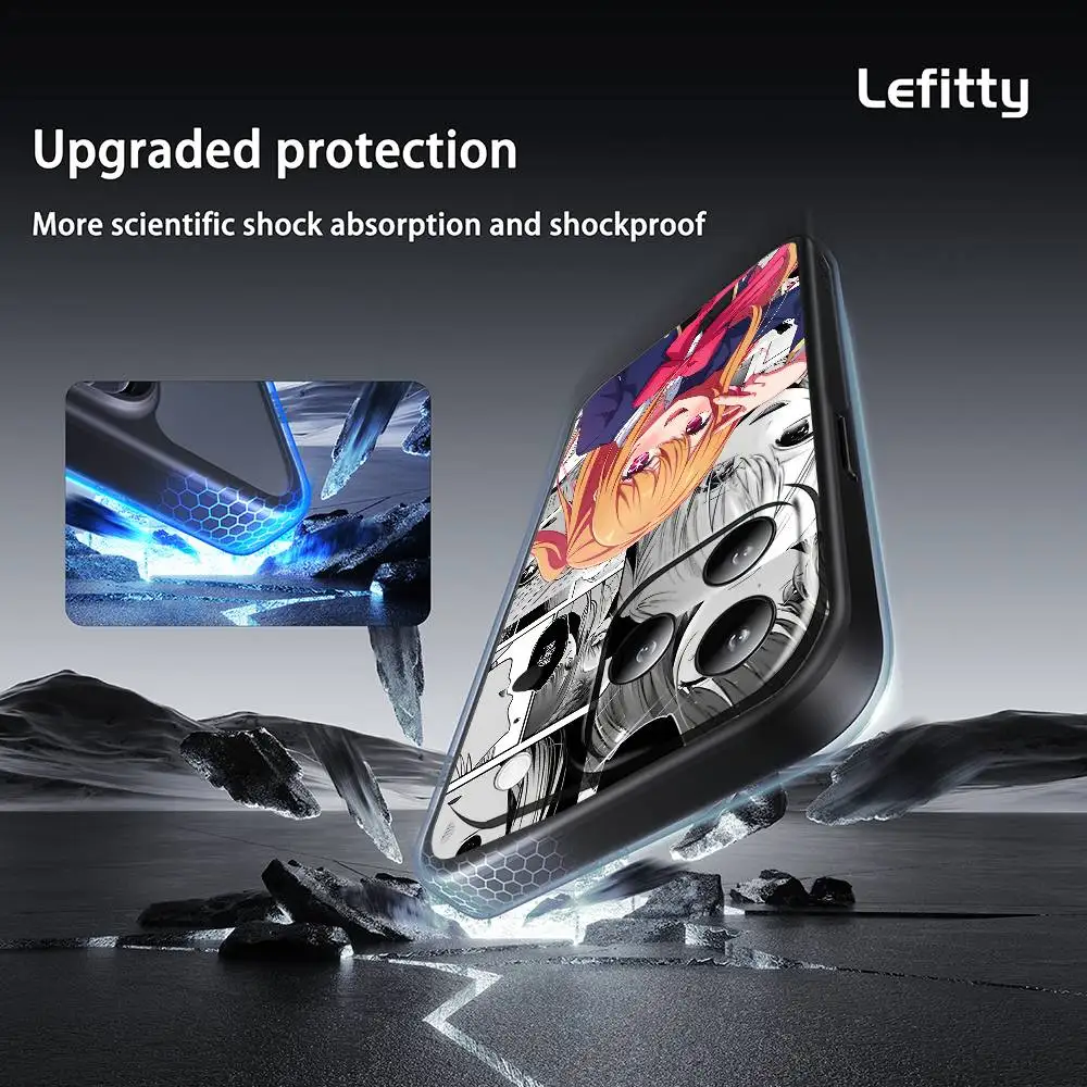 أنيمي أوشي نو كو جراب هاتف آيفون 17 16 15 14 13 12 11 برو ماكس بلس ميني أسود متجمد لينة شل فوندا