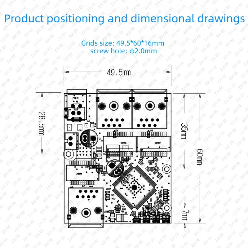 LX-SG301 Grade 3-port Gigabit Ethernet Switch Module One To Two Network Transmission Equipment Internal PCBA Main Board