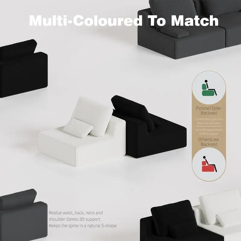 مجموعة أريكة مقطعية كبيرة الحجم، أريكة فاخرة قابلة للتحويل، أريكة غرفة معيشة واسعة مملوءة بالرغوة، مجموعة مجانية،