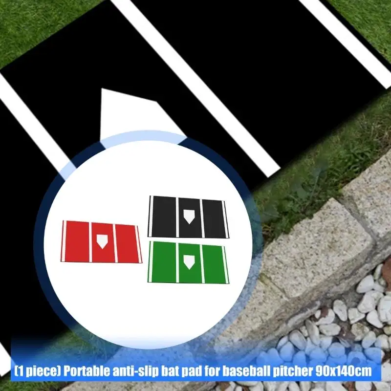 

90x140cm Transportable Not Slip Pitcher's Mat for Baseball Baseball Training Highlighting Professional Plan and Permanent 69HD