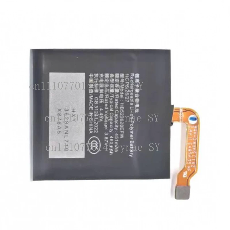 100% nueva batería compatible HB522628EFW para Honor Watch GS3 GS3i de alta capacidad 460mAh + herramientas gratuitas