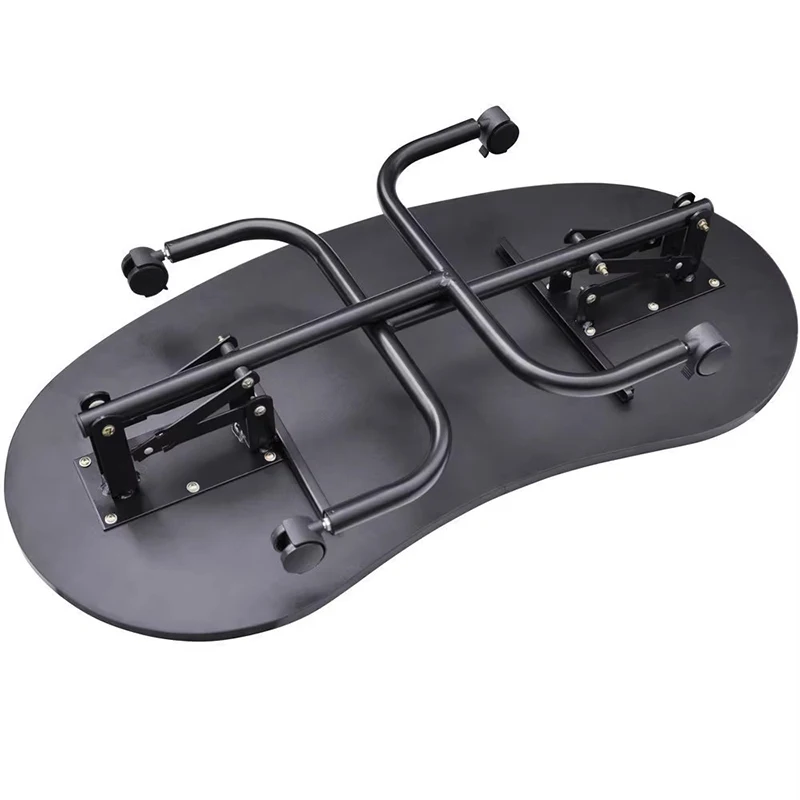 Folding Nail Manicure Portable Table with Wheeled Foldable Office, Beauty Salon Technician Desk Cargo Bag Nail Table Furniture
