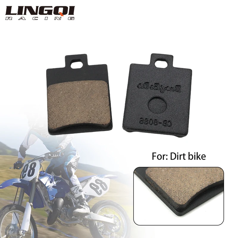 

LINGQI RACING полуметаллические мотоциклетные дисковые тормозные колодки для 50cc 70cc 90cc 110cc 125cc Байк ATV Мопед Скутер Универсальный