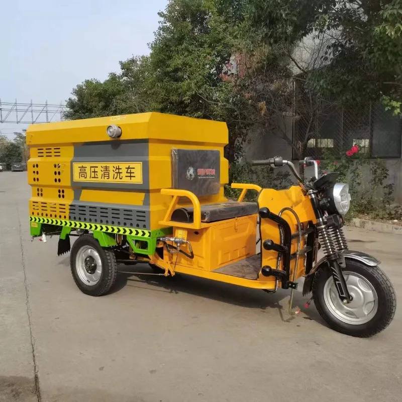

Electric three-wheel cleaning, driveway road flushing, car washing, fog cannon disinfection and maintenance, street trash can