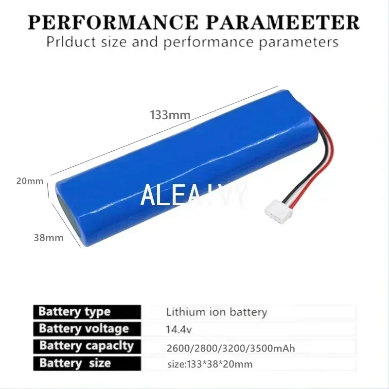 14.4V 3500mAh S11-LI-144-2600 Battery Pack For Ecovacs Ozmo 750 For Ecovacs DEEBOT OZMO 900 (DN5G) Robot Vacuum Cleaner Part