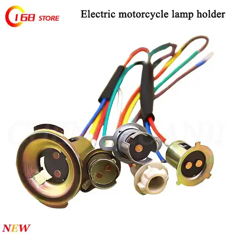 헤드 라이트 전구 소켓 램프 홀더 점화기 와이어 GY6 50cc 60cc 125cc 150cc CG125 JH70 WH125 WH100 DY100 스쿠터