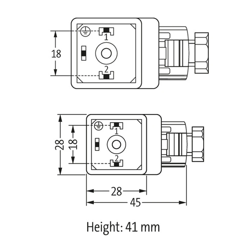 MURR SVS صمام التوصيل شكل أ ، 18 مللي متر ، متوافق مع 24 فولت LED ، Z-ديود ، M16x1.5 ، 100% جديد ، 7000-29001-0000000