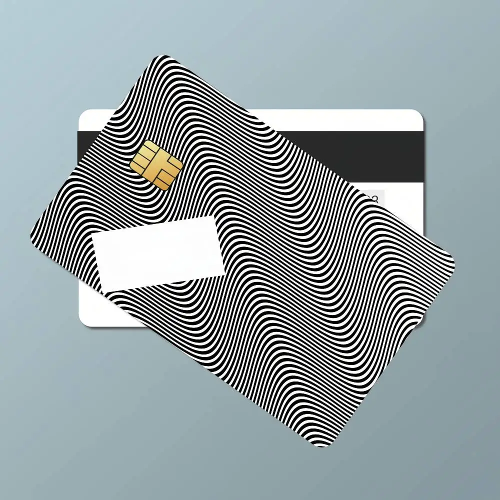 ملصقات بطاقات Singer Jamie xx In Wave غطاء جلدي مقاوم للماء مكون من 4 قطع من ملصقات بطاقات الائتمان والديكور الأمامي لتمرير البنك