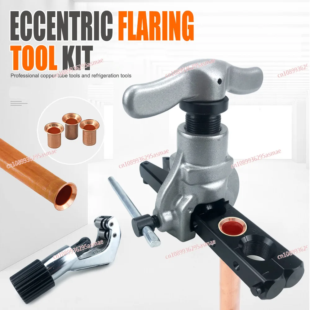6-hole single-clamp eccentric tube expander CT-806A-S 3-piece set, does not damage copper tube flare mouth expansion