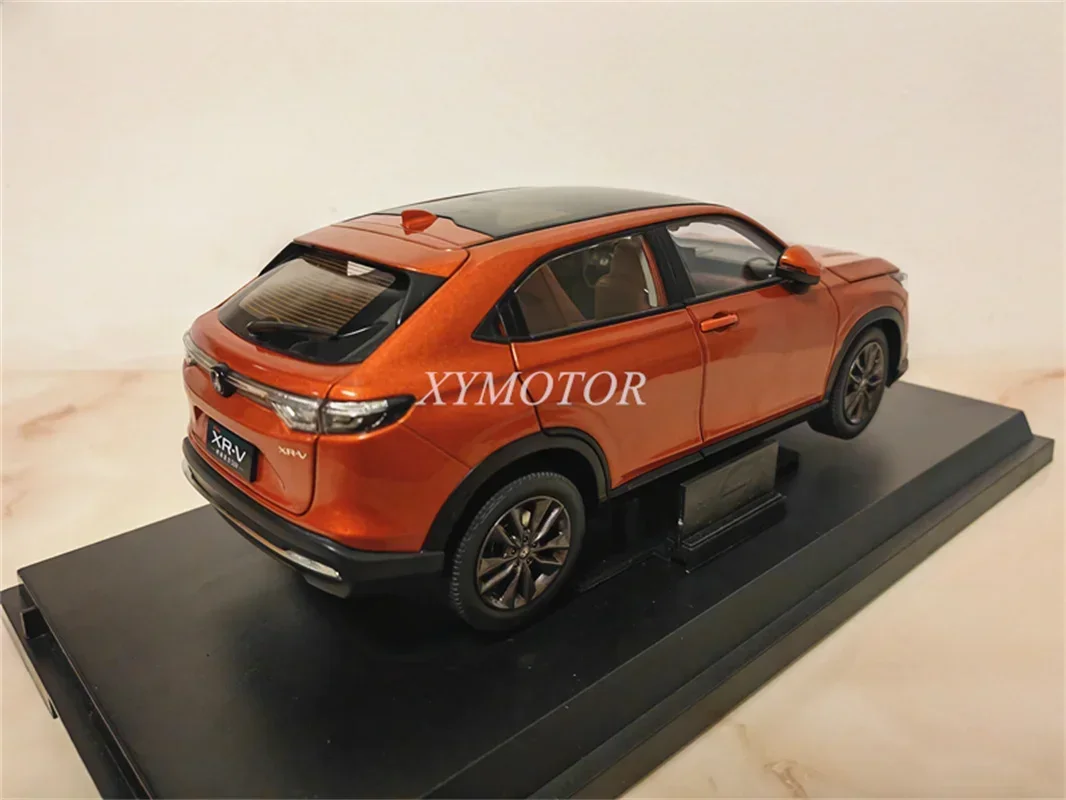 1/18 For Honda XRV XR-V SUV 2023 Metal Diecast Model Car Toys Gifts Hobby Ornaments Collection Orange Display