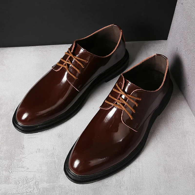 

Men's Leather Fashion Pointed-toe Shoes Formal Business Dress Leather Shoes Versatile Men's Casual Shoes Comfortable 38-44