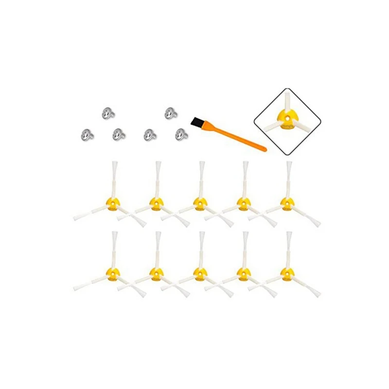 Трехсторонняя боковая щетка для робота Roomba, запасные части для пылесоса Roomba 500 600 700