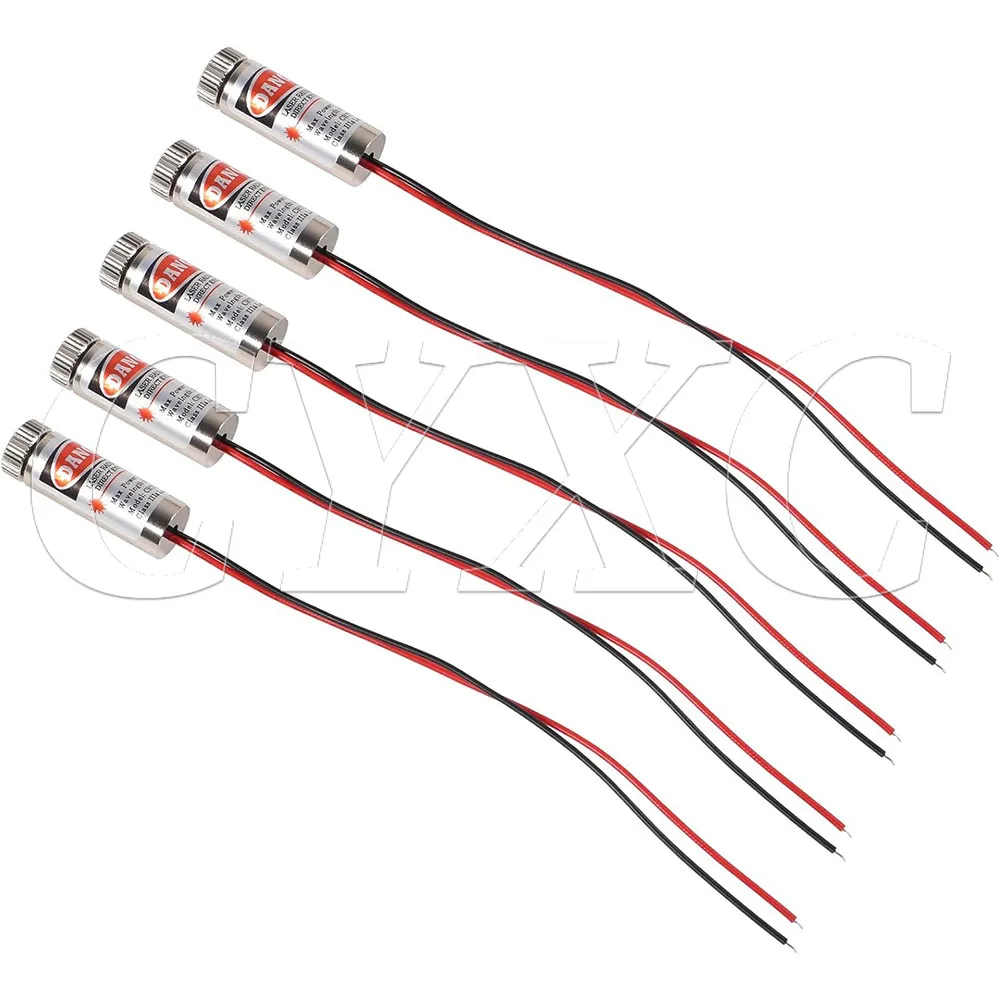 Głowica modułu lasera czerwonego punktowego / liniowego / krzyżowego 650nm 5mW, szklana soczewka, regulacja ostrości, regulowana głowica diody laserowej, klasa przemysłowa — zdjęcie produktu 5