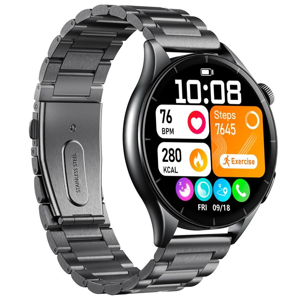 

Health Bracelet 1.56'' 480*480 AMOLED Screen Smartwatch ECGPPG Blood Lipid Uric Acid Bluetooth Call Watches Men Women