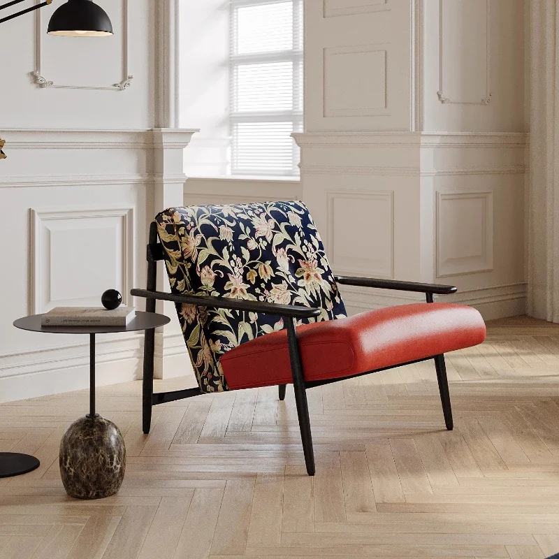 

Luxury Modern Living Room Chair Nordic Style Designer Furniture Wooden Armchair Fauteuils De Salon Elegant Comfortable Furniture