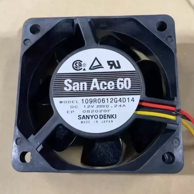 SANYO SanAce 60 109R0612G4D14 DC 12V 0.24A 6025 IPC Cooling Fan
