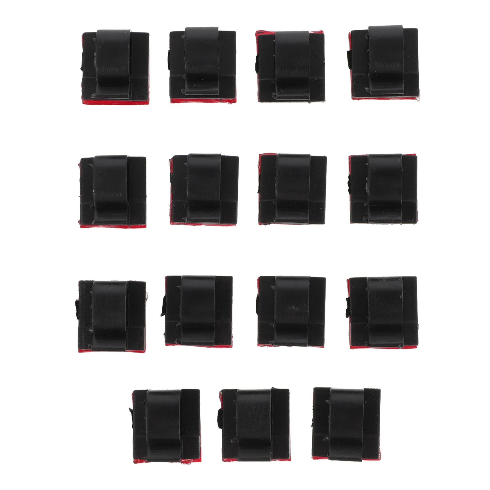 

15pcs Desktop Cable Clips Traceless Office Cord Organizer Usb Cable Holder For Headphones Chargers Plastic Wire Management Clips
