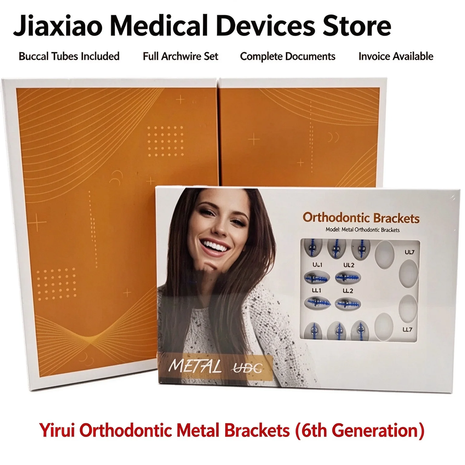 Dental Yirui Self-Ligation Bracket Xunjie Series MBT Metal Bracket Orthodontic Arch Wire Buccal Tube Unlocking Tool Dental