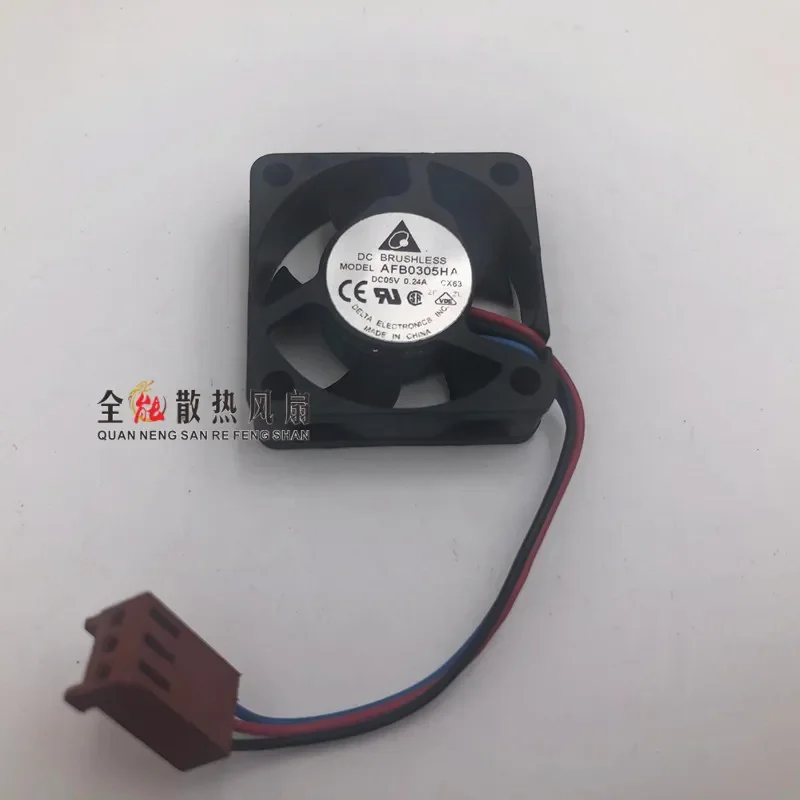 for 3CM 3010 5V 0.24A AFB0305HA Double Ball Bearing 3 Wire Cooling Fan for Chassis