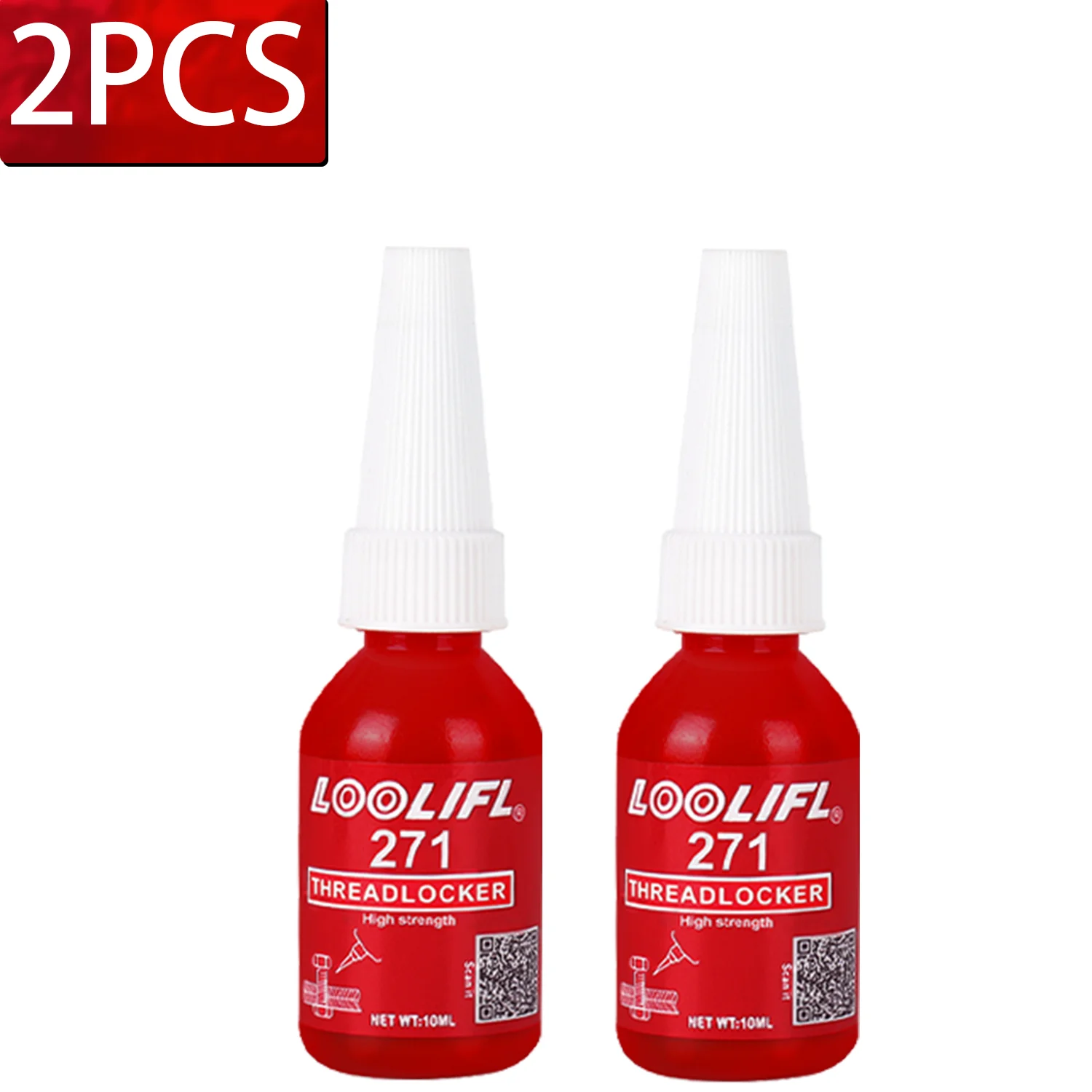 243 271 50ml Threadlocker Anaerobe lijmen Anti-losse schroeflijmen Bevestiging Snel uithardend draadborgmiddel Afdichtmiddel voor schroeven - afbeelding 1