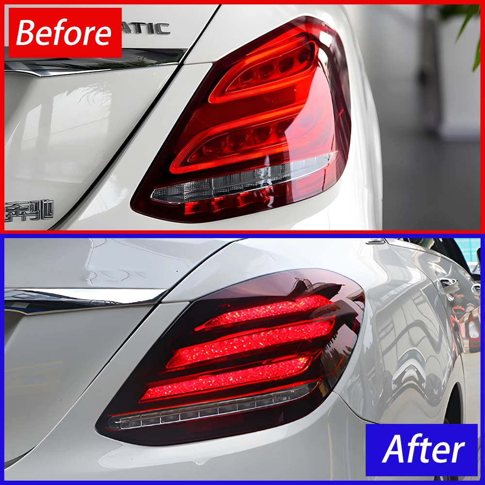 For Benz 2015-2021 C180 C200 C260 C300 C43 C63 W205 LED Auto Taillights Assembly Upgrade S Class Style Turn Light Accessories