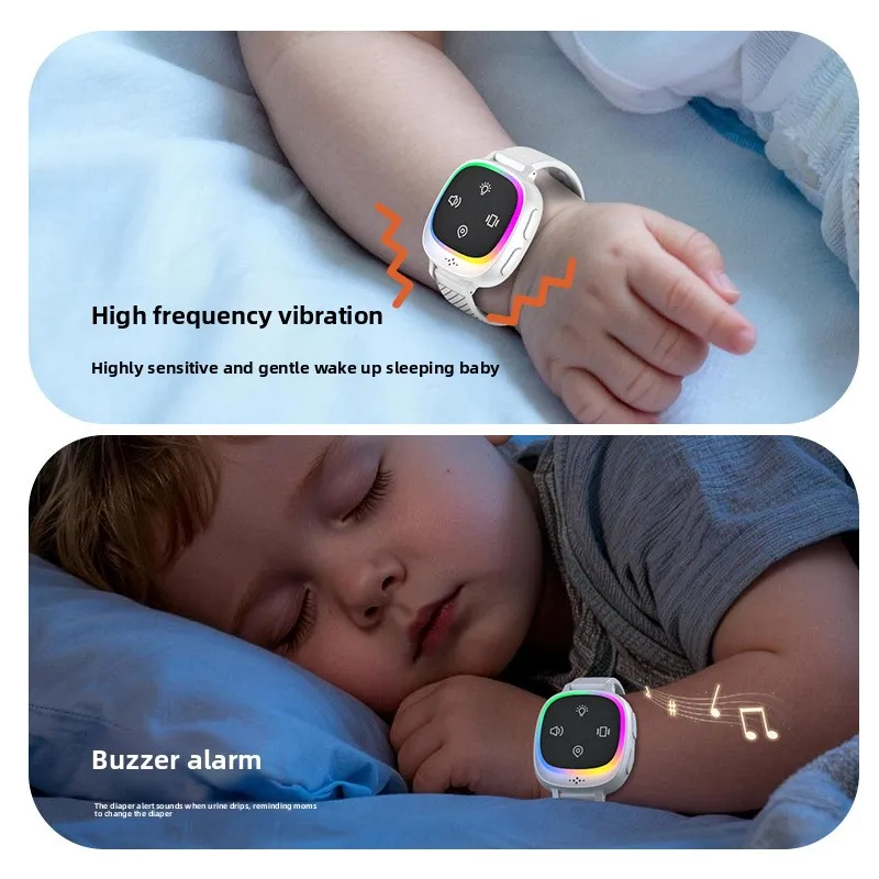 Langkes Advanced Urine Alarm for Children Elderly Bedwetting Sensor Wireless Vibration Colorful Lights Reminder Device