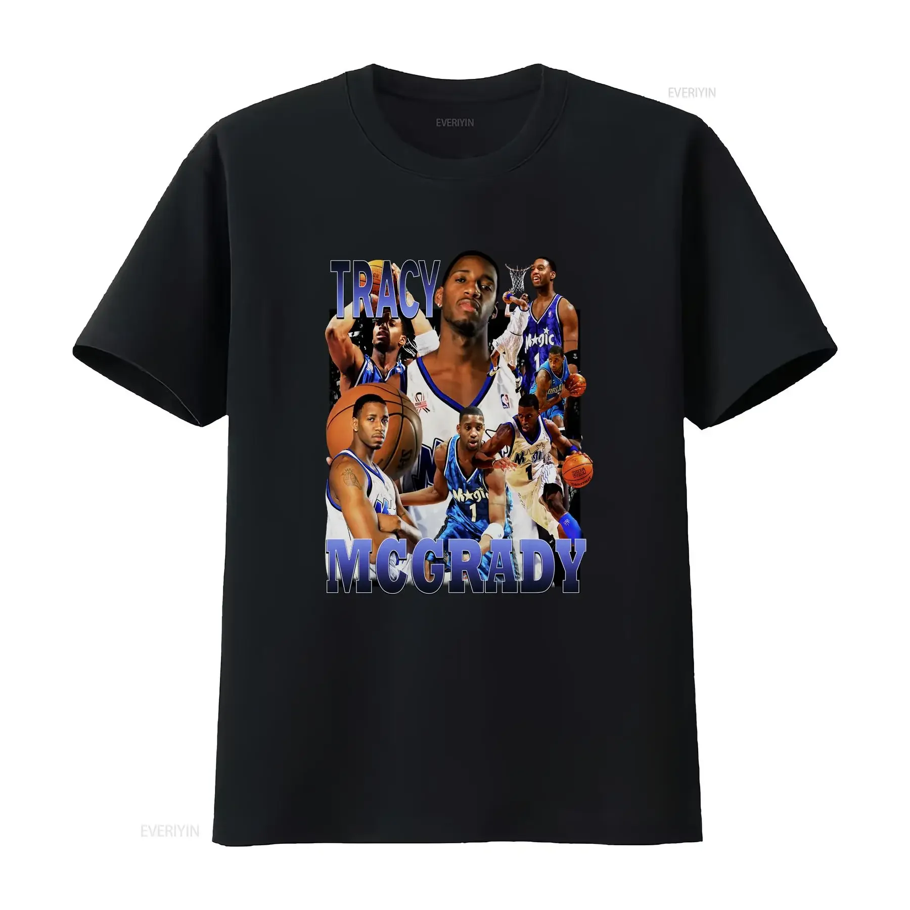 Vintage 90s Tracy McGrady T Shirt Basketball Washed Stretched Casual Soft Top For Everyday Wear Comfortable streetwear vintage