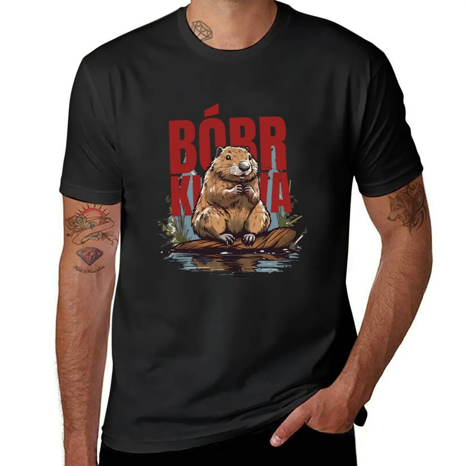 Bobr Ku amp Bober Bobr Beaver Boberek T-Shirt sublime cute tops customs men t shirts