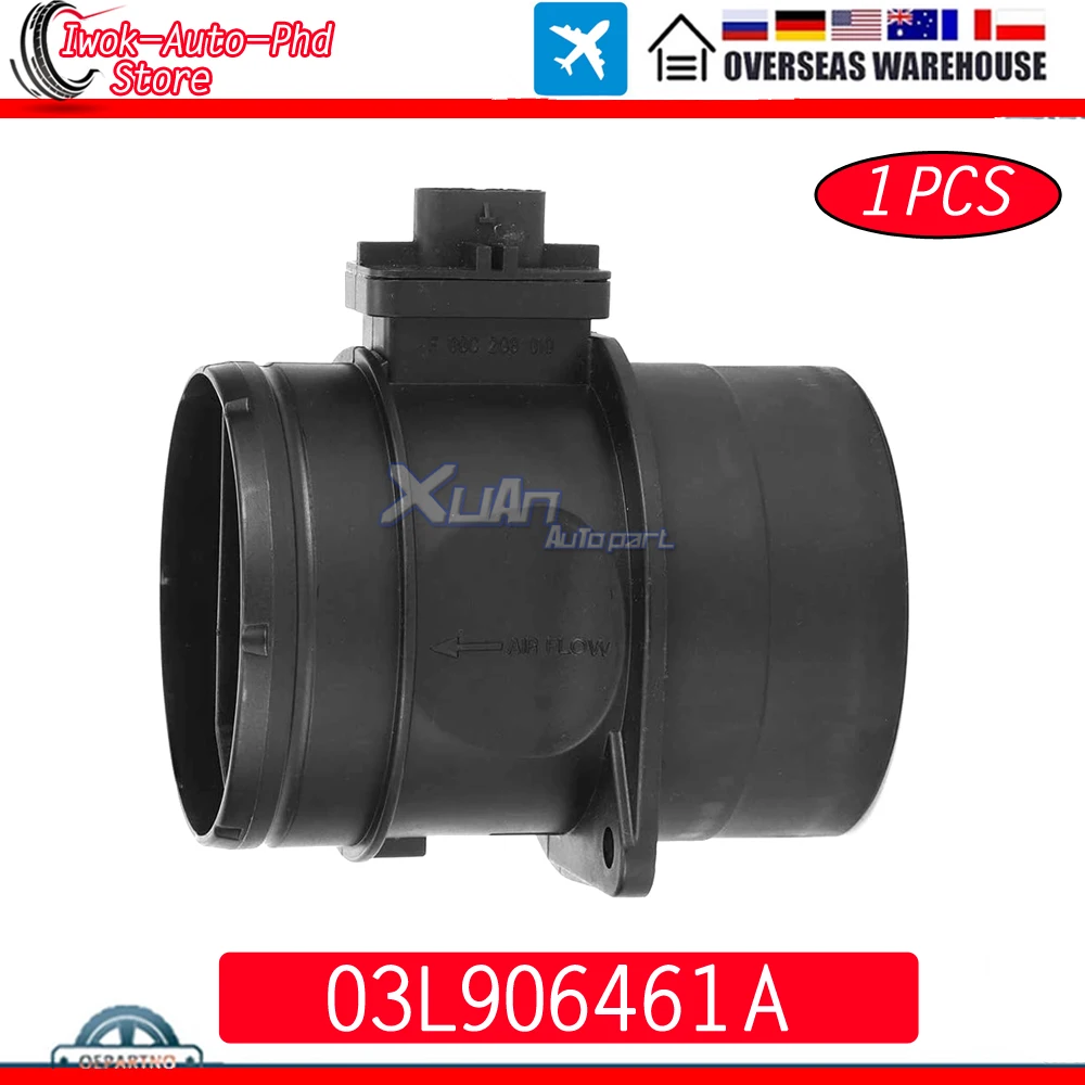 

03L906461A MASS AIR FLOW METER SENSOR For AUDI A1 A3 A4 A5 Q3 Q5 TT 2.0 TDI quattro For SEAT SKODA Volkswagen Golf Jetta Passat