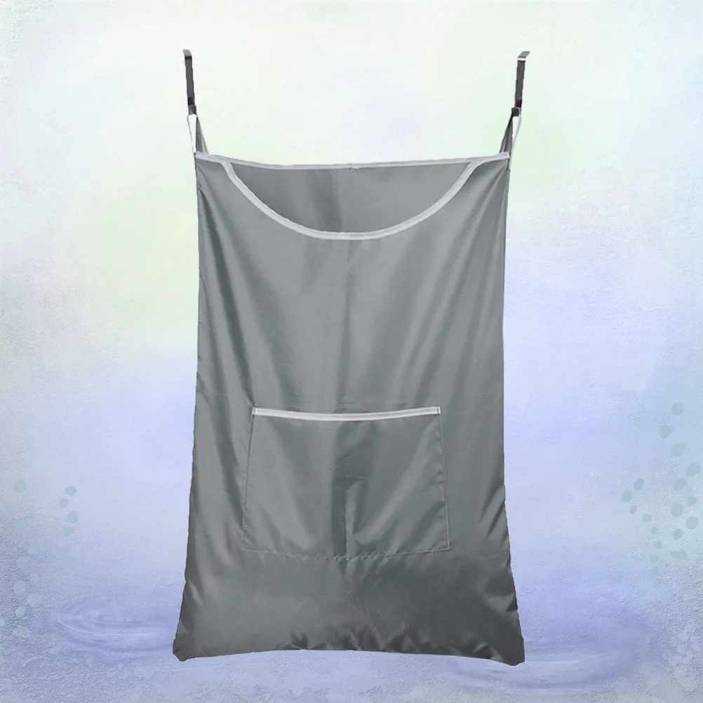 

Laundry Storage Bag Large Capacity Cloth Material Heavy Duty Dirty Clothing Organizer with Side Handles for Home Bathroom Use