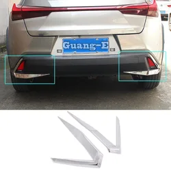 For Lexus UX 200H 250H 260H 2019 2020 2021 Car ABS Chrome Cover Trim Back Tail Rear Fog Light Lamp Frame Stick Part Panel 2pcs