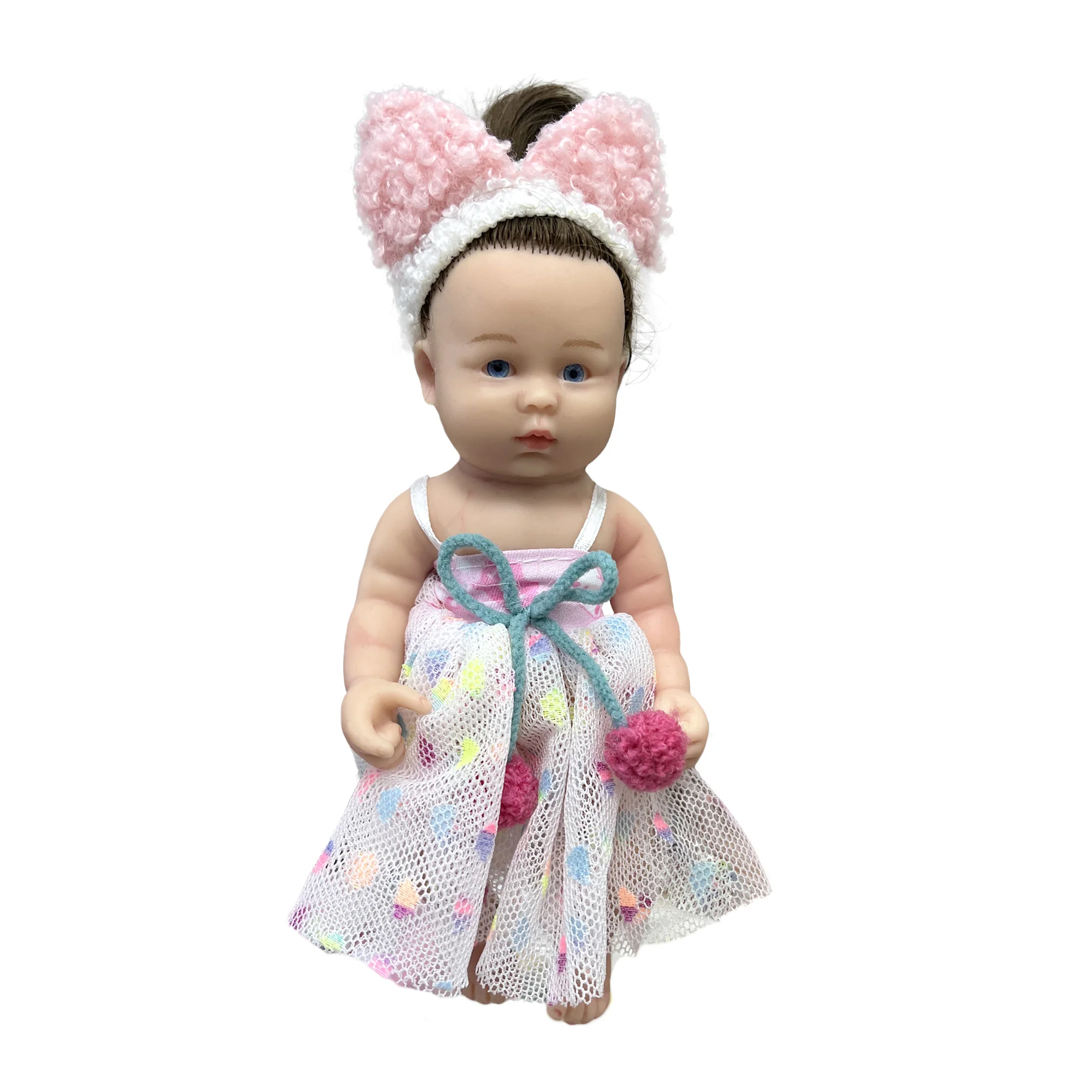 Mini Bebê Reborn Full Body Solid Silicone Dolls 6 Inch Handmade Painted Cute Baby Reborn Dolls Bebe Reborn Corpo De Silicone