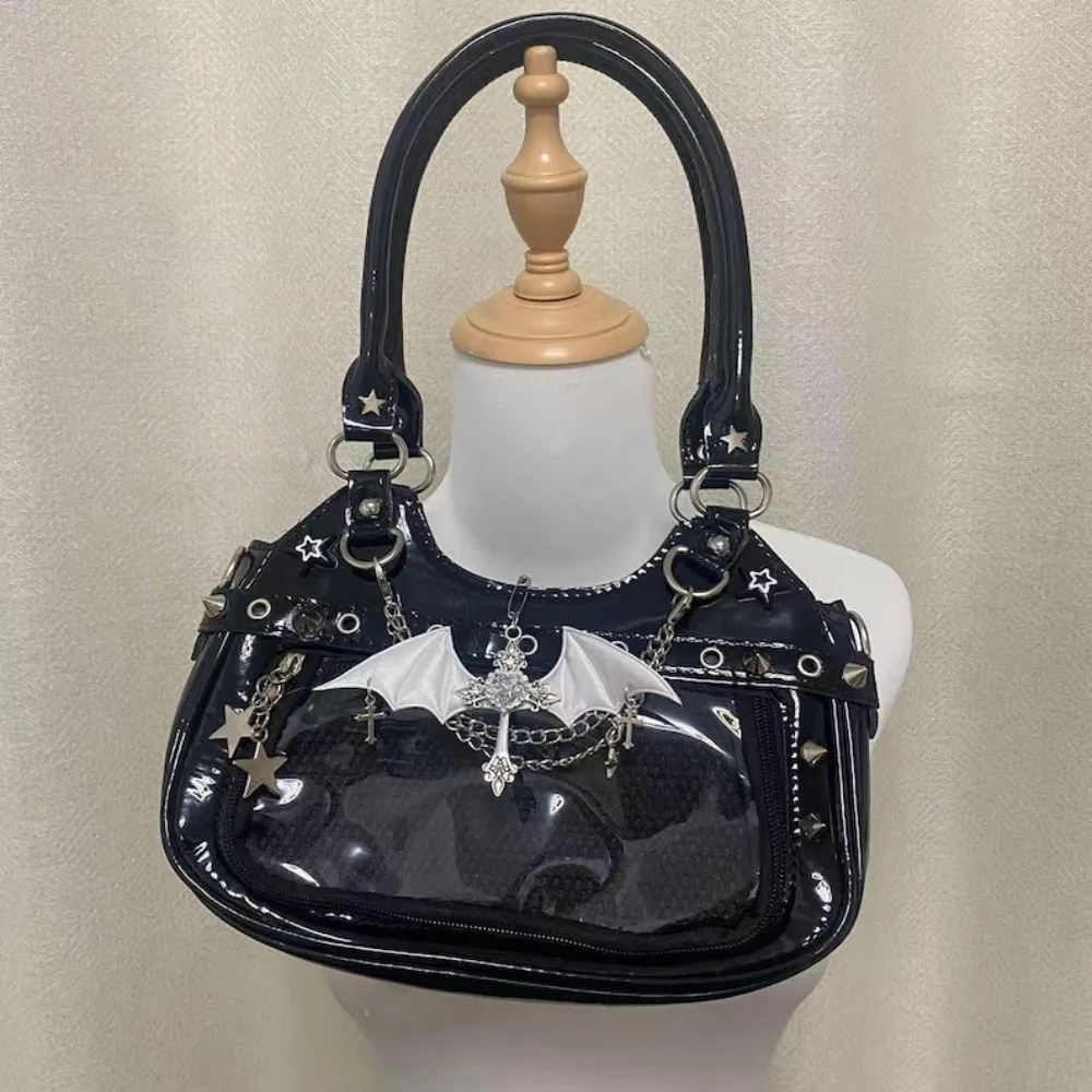 

Сумки на цепочке, прозрачные женские повседневные сумки для женщин, маленькая сумка, женская сумка Subculture Y2k