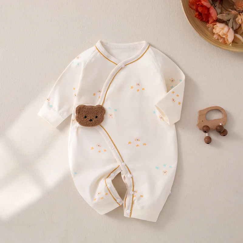 Baby Onesie Newborn Bodysuits Boys Cotton Casual Jumpsuit Spring Autumn Girls Kids Warm Clothes Ha Clothing Crawling Suit 0-6M