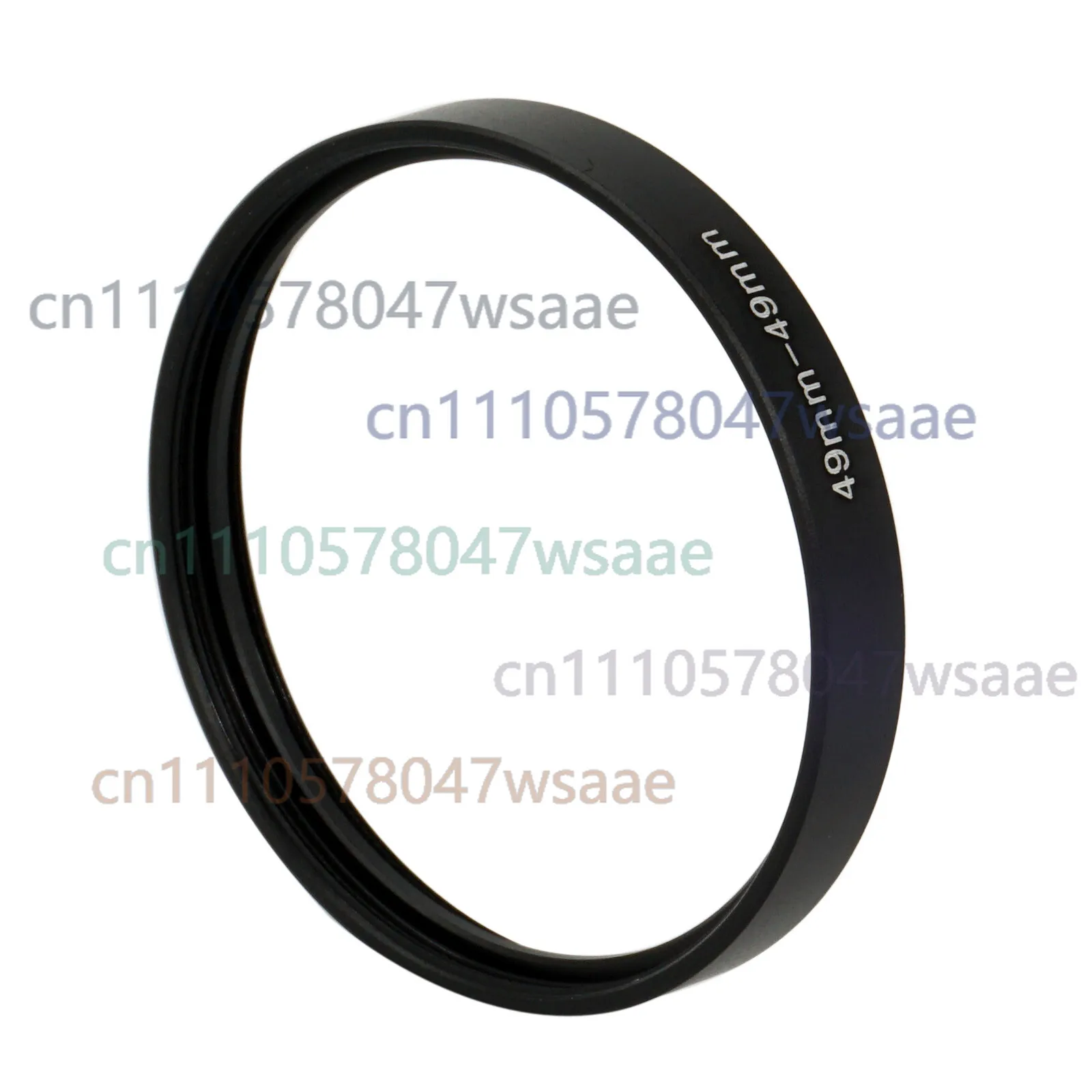 49-49 49mm-49mm Female to Female Double Inner Thread Lens Coupling Ring Adapter