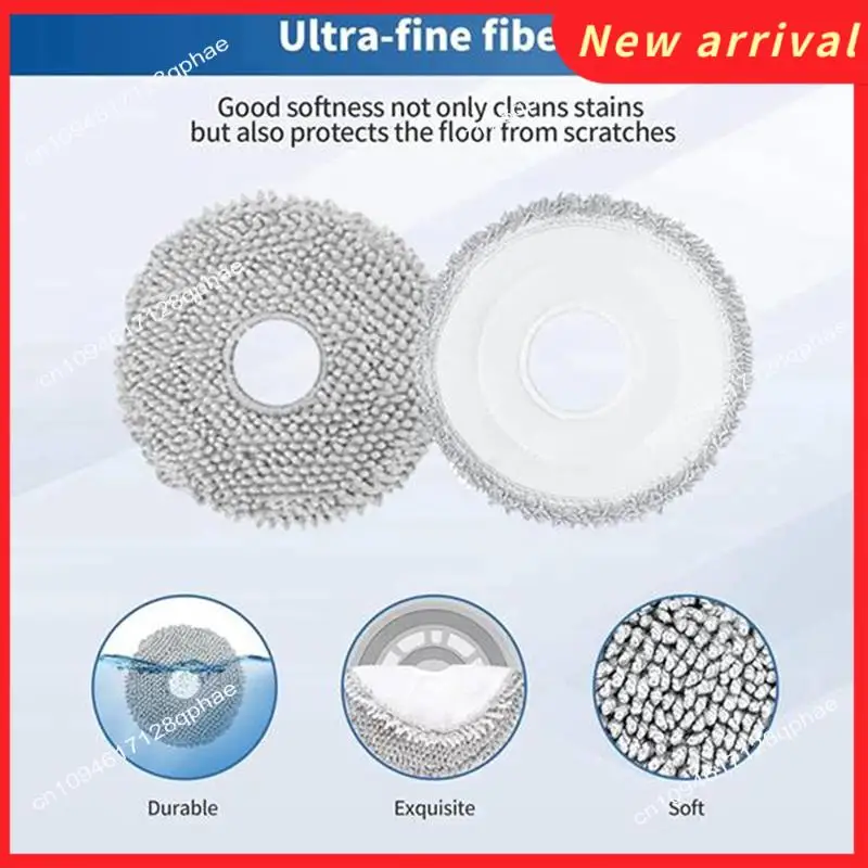 N89R 12 قطعة وسادة ممسحة لـ Ecovacs T30S / T30S AI / T30S COMBO / T30S PRO / T30S PRO OMNI روبوت فراغ كفاءة تنظيف محسنة