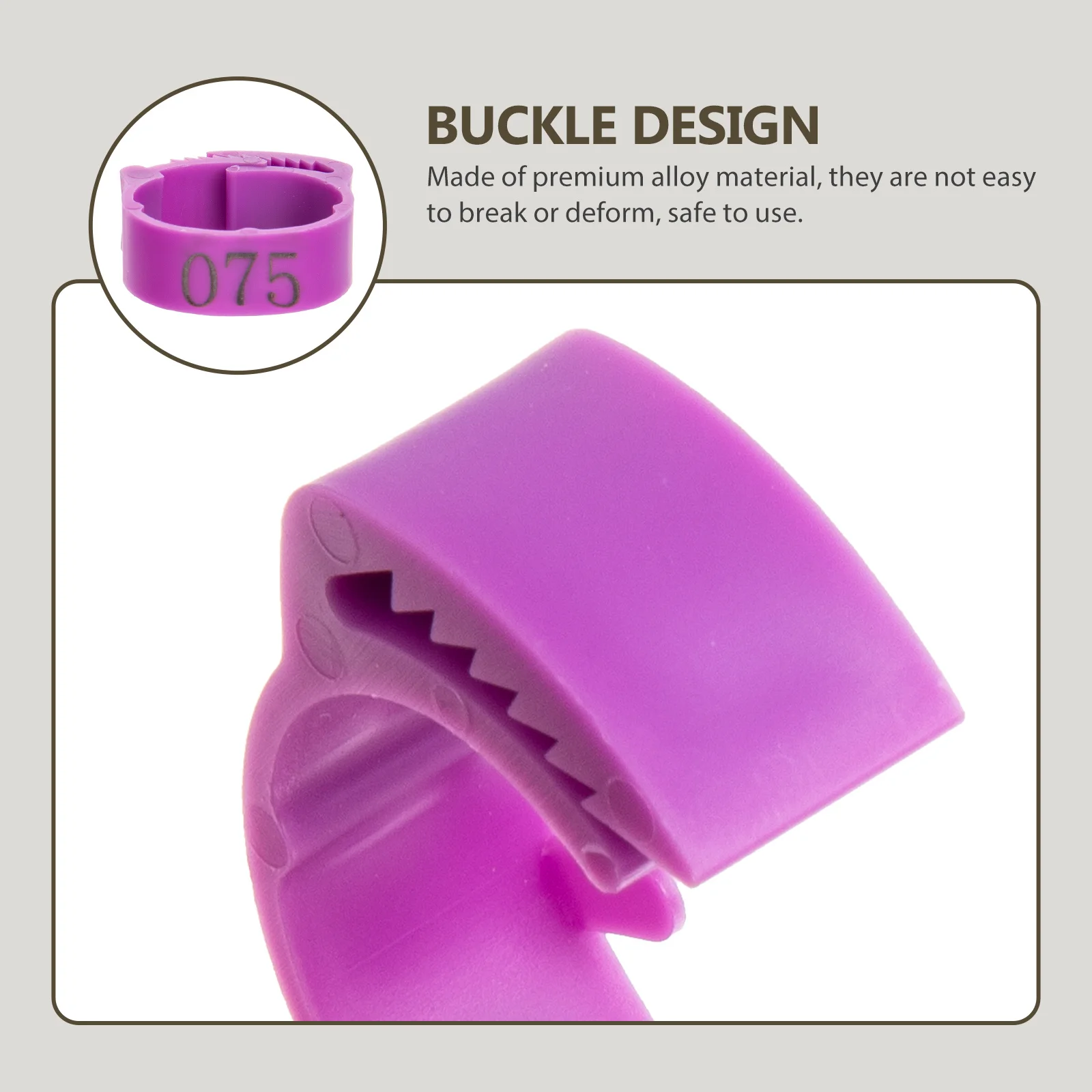 

100pcs Chicken Leg Bands Numbered Poultry Identification Rings For Breed Management Reusable Plastic Foot Rings Chickens Pigeons