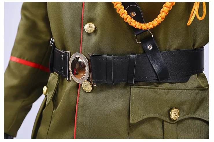 Grüner Warlord-Anzug für Männer, alte chinesische Militäruniform, Film, TV, Bühnenkostüm, Cosplay, Kleidung, Studiofotografie