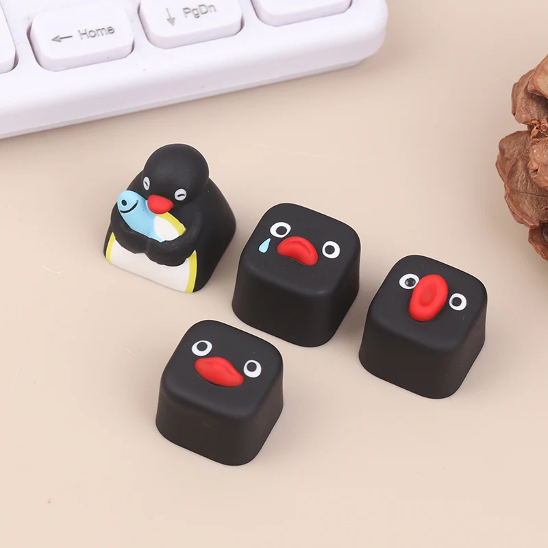 Hot Sale Anime Series Penguin Personalized Creative Resin Mechanical Keyboard Decorative Esc Keycap Gift