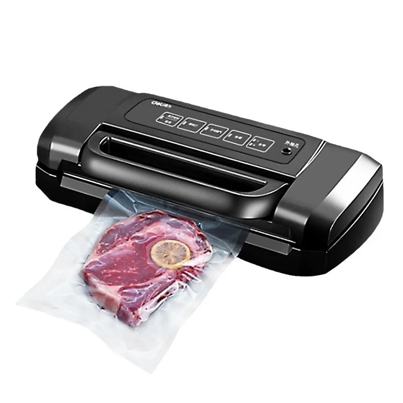 

Deli LM1001 Fully Automatic Small Home Vacuum Packaging Machine Dry Wet Food Preservation For Office Equipment Use