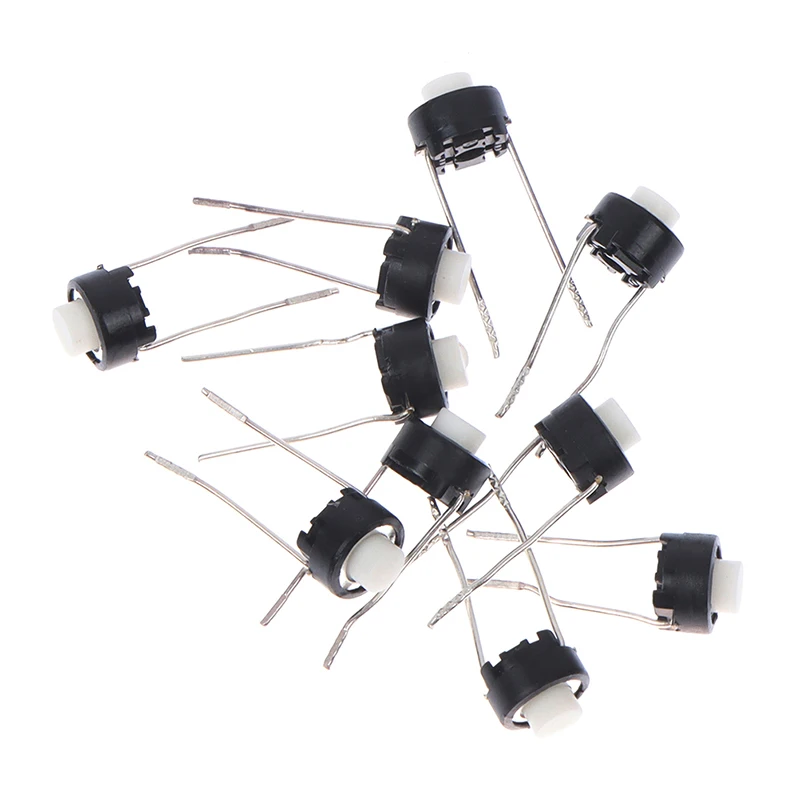 10pcs/lot Mini Micro Momentary Tactile Push Button Switch 6*6*5mm 4 Pin ON/OFF Keys Button DIP 6x6x5mm Micro Switch Accessories