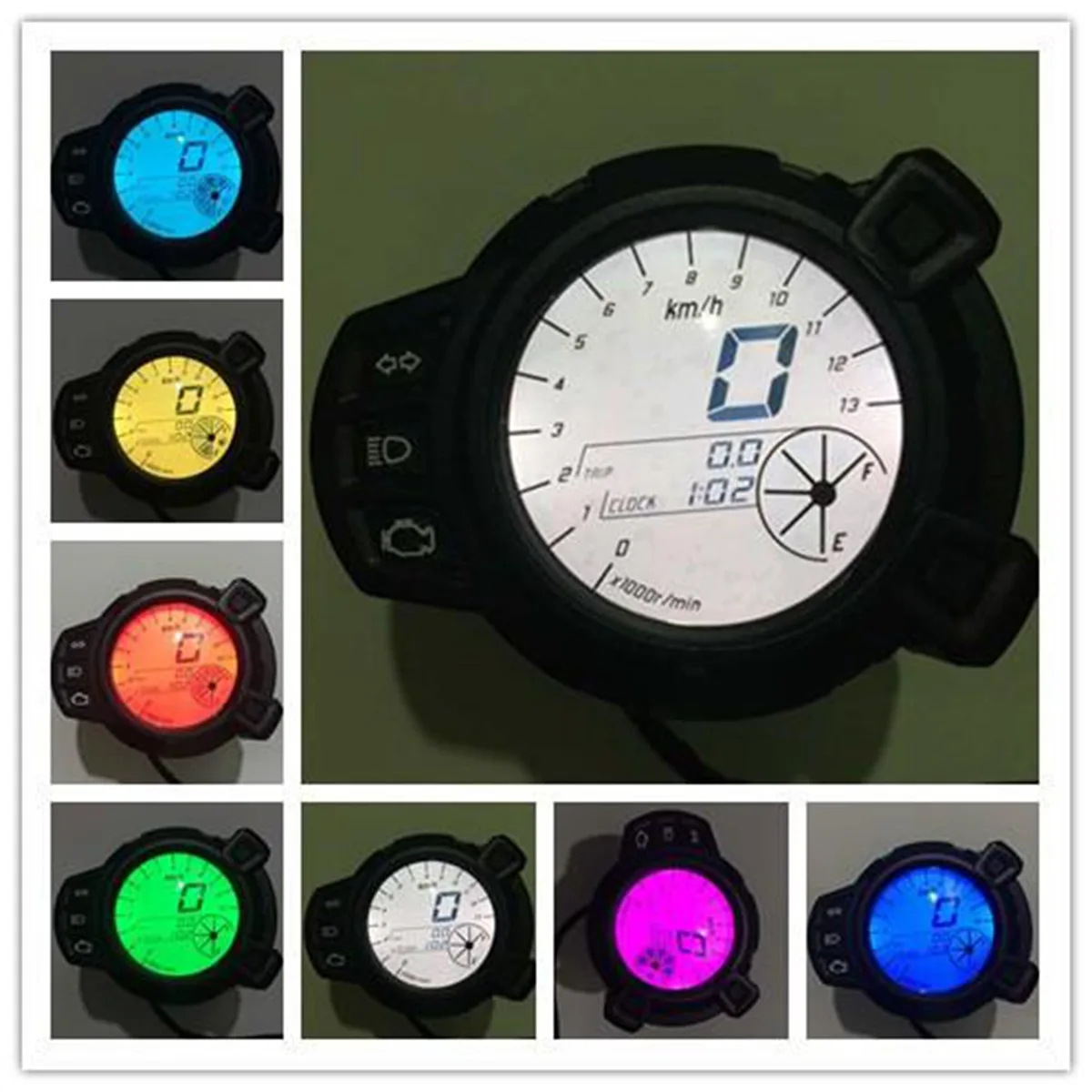 

Motorcycle 12V moped modified Land Rover LCD meter suitable for BWS meter code meter colorful screen