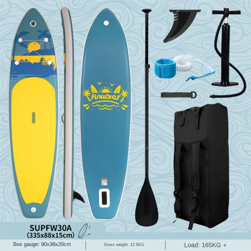 WolFAce New Summer Seaside Paddle Board Inflatable Surfboard Professional SUP Water Skiing Paddle Board Paddle Board 2024