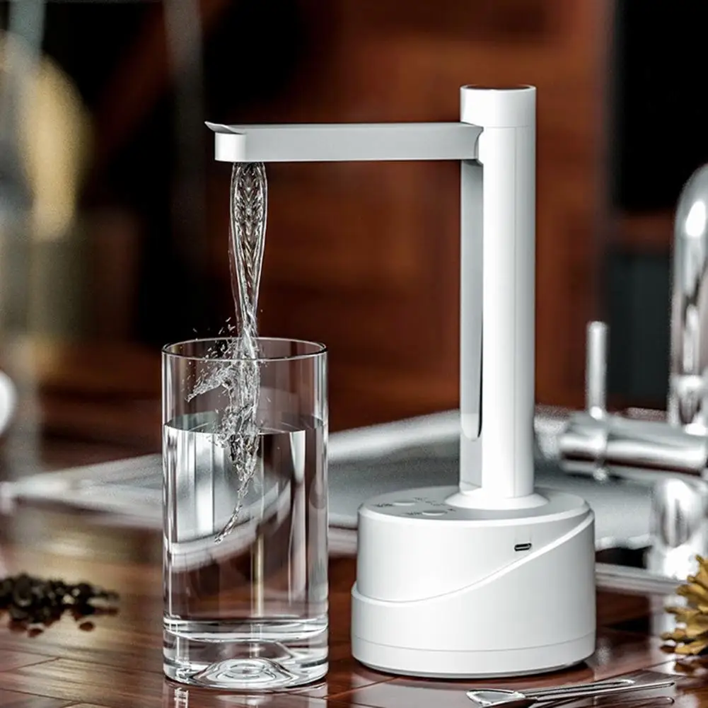 Electric Foldable Water Pump, Three-Level Quantitative Pumping Design, Type-C Fast Charging Automatic Water Dispenser, Low Noise