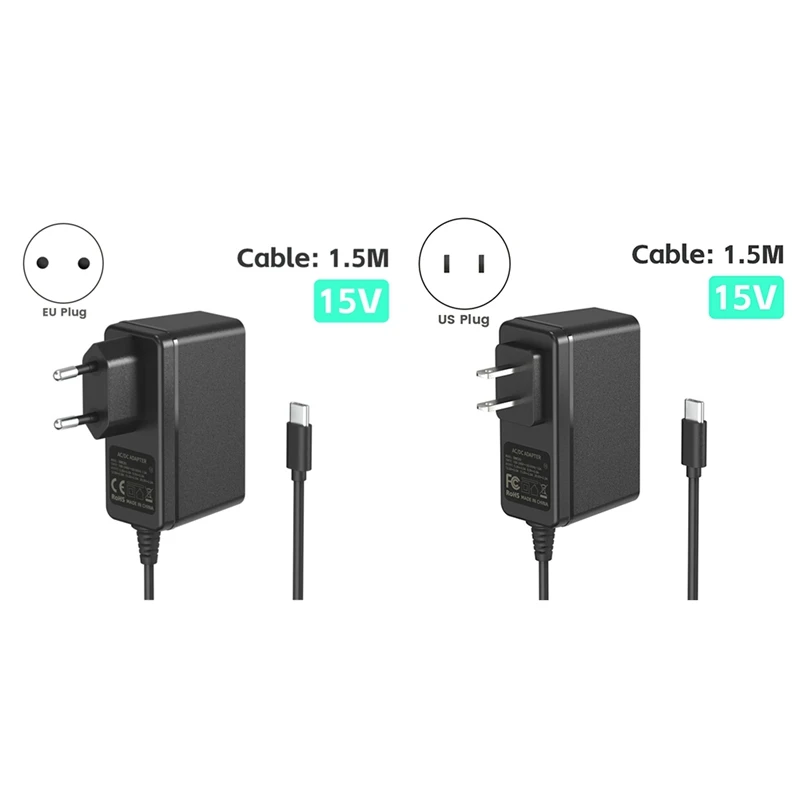 Power Adapter Charger Accessory Type C Power Cable Equipped With PD IC Chip For Nintendo Switch/OLED Adapter